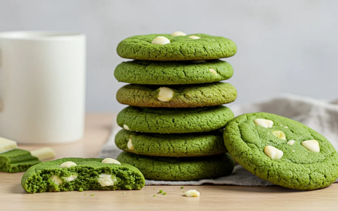 Cookies de Matcha y Chocolate Blanco