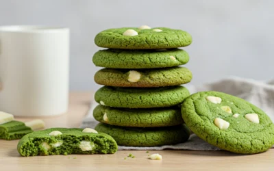 Cookies de Matcha y Chocolate Blanco
